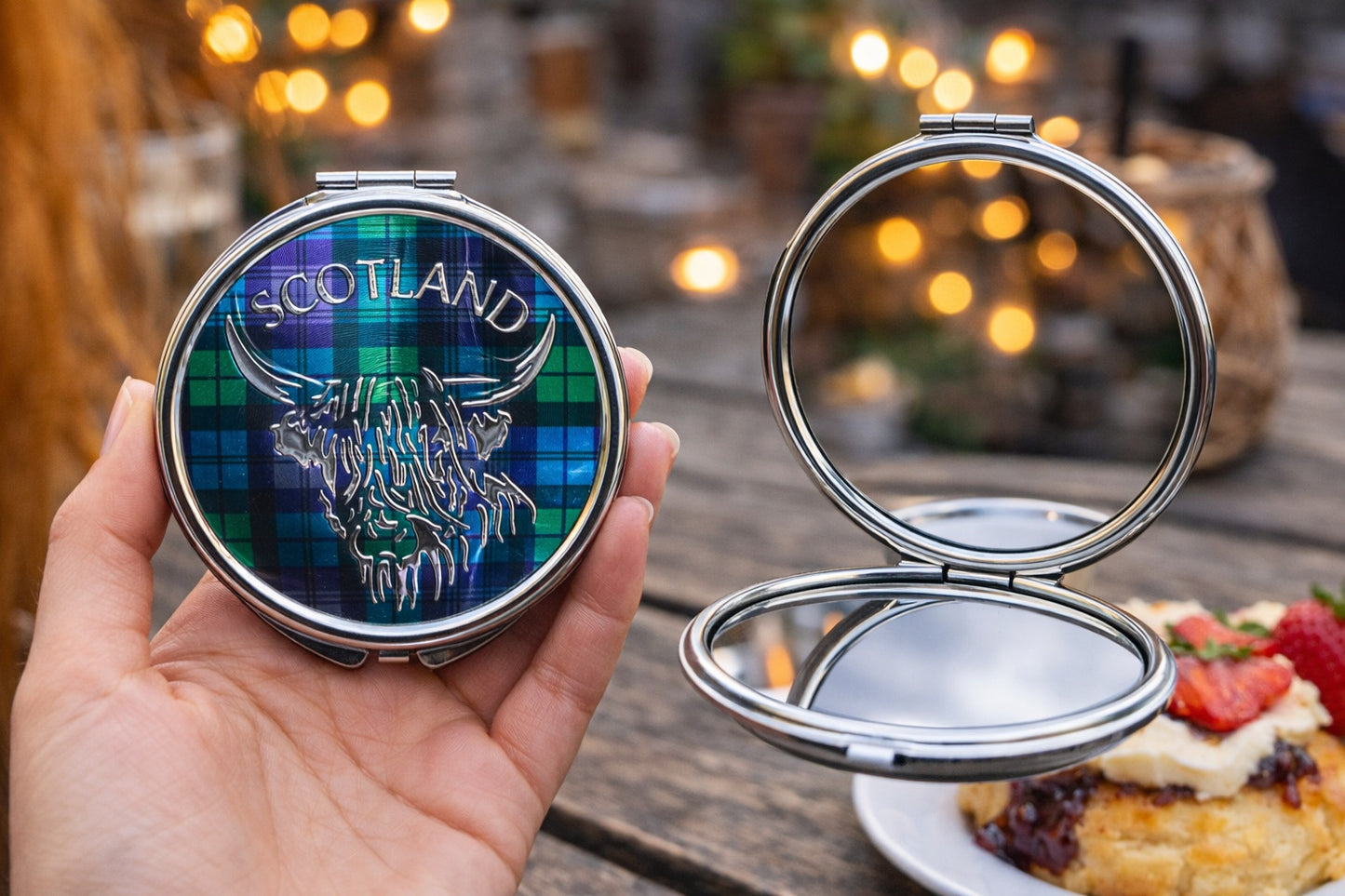 Highland Coo Compact Mirror