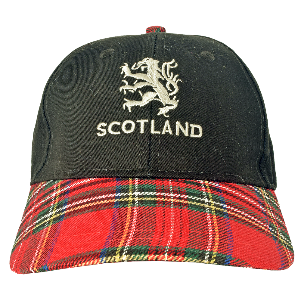 Red Tartan Lion Rampant Baseball Cap