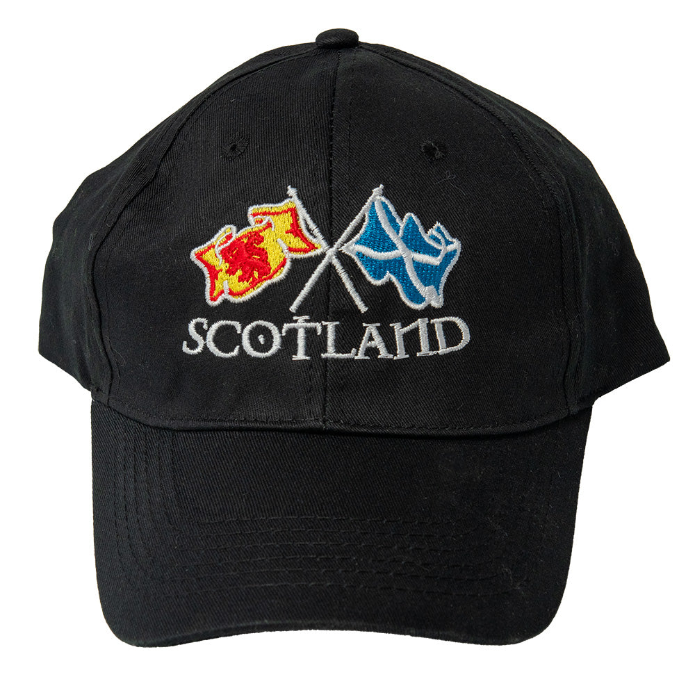 Black Crossflags Baseball Cap