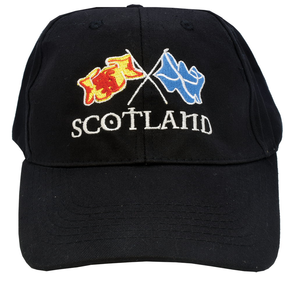 Black Crossflags Baseball Cap