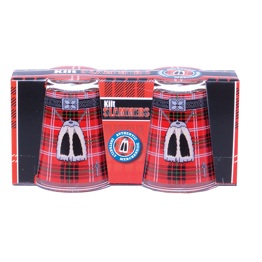 Kilt Shot Glasses (twin pack red)