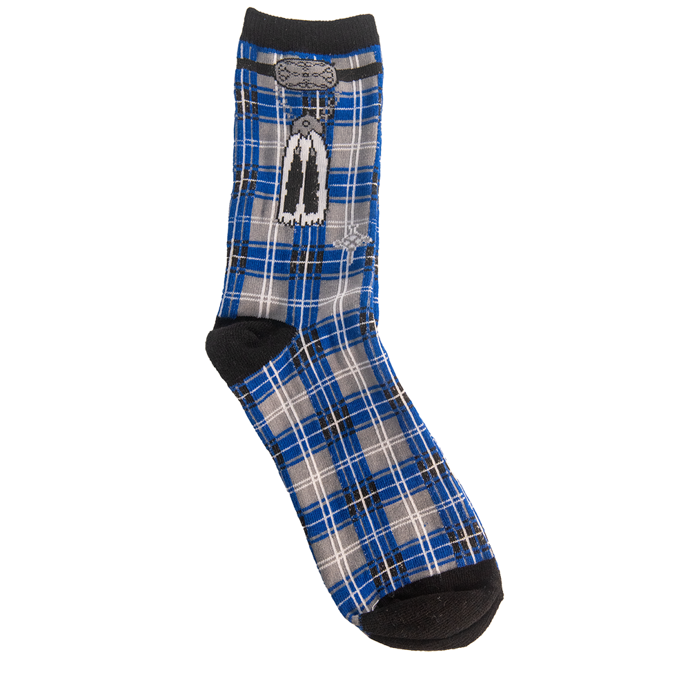 Blue Tartan Boxers and Socks Set