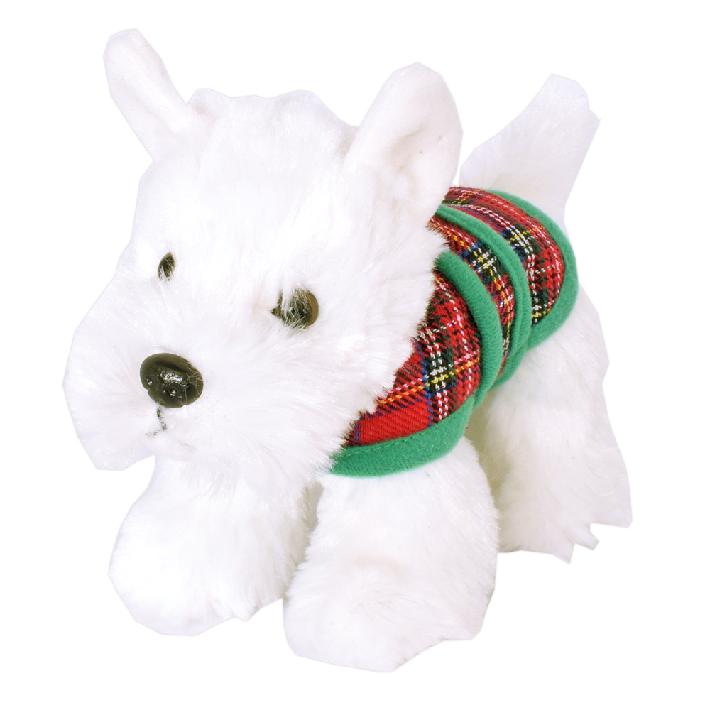 Westie with Tartan Jacket - Standing
