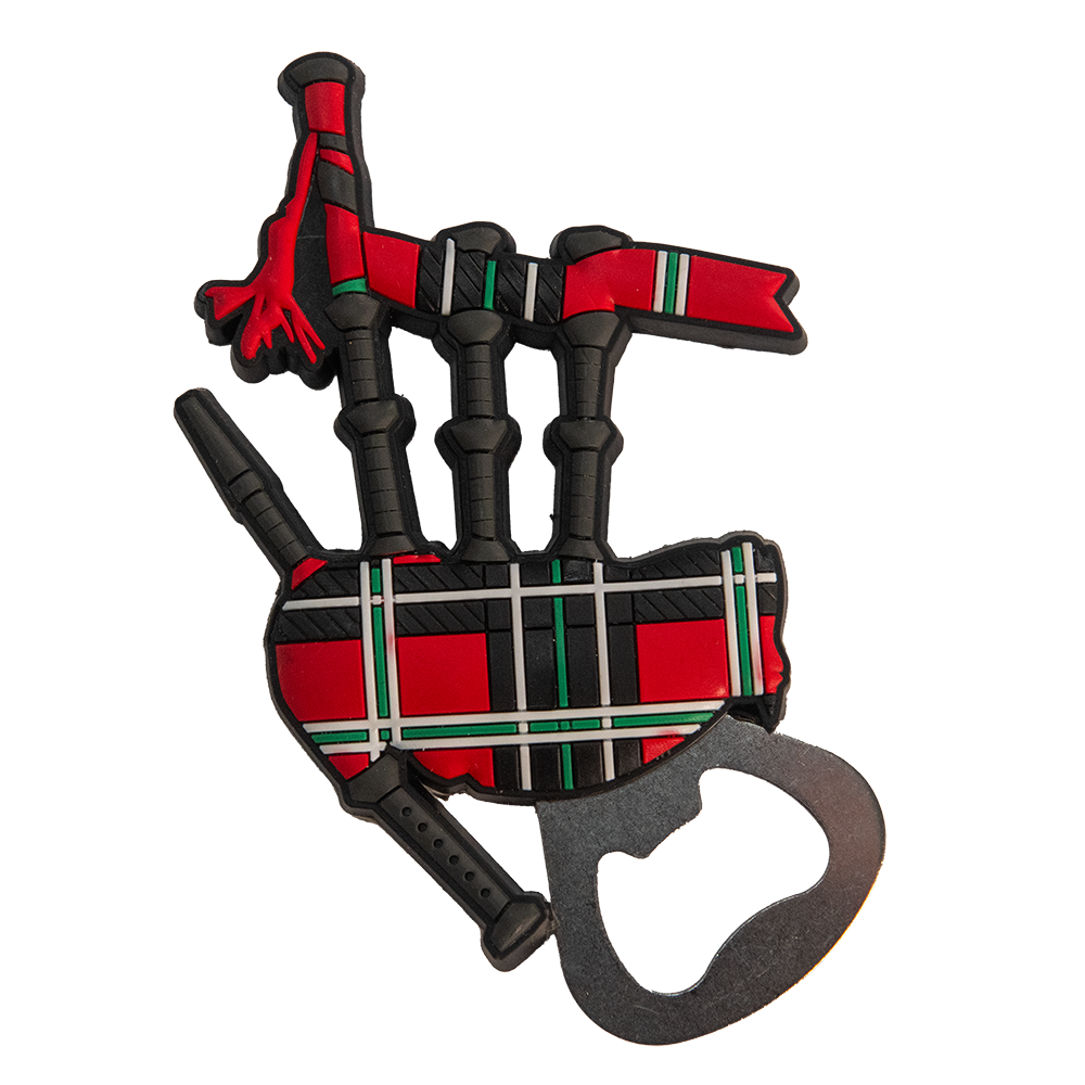 Bagpipe Fridge Magnet Bottle Opener