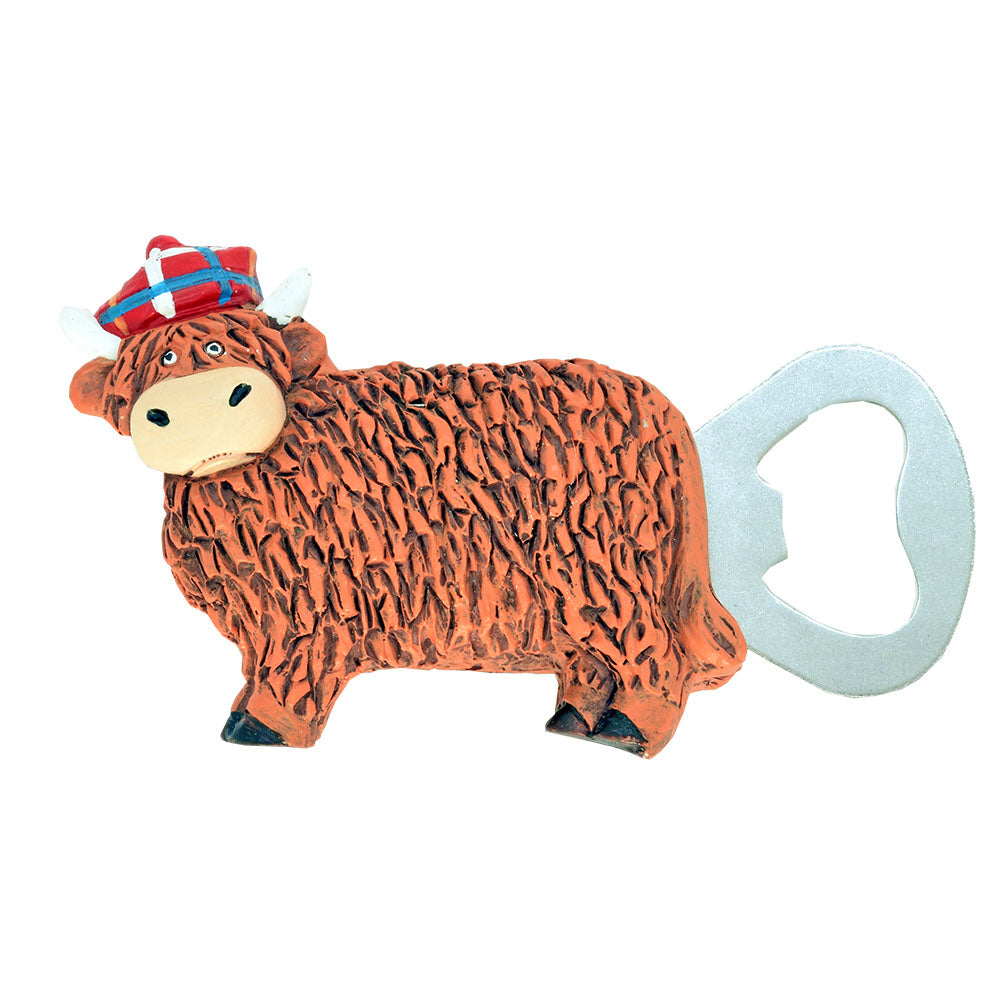 Highland Coo Bottle Opener Magnet