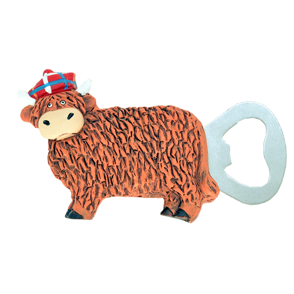 Highland Coo Bottle Opener Magnet