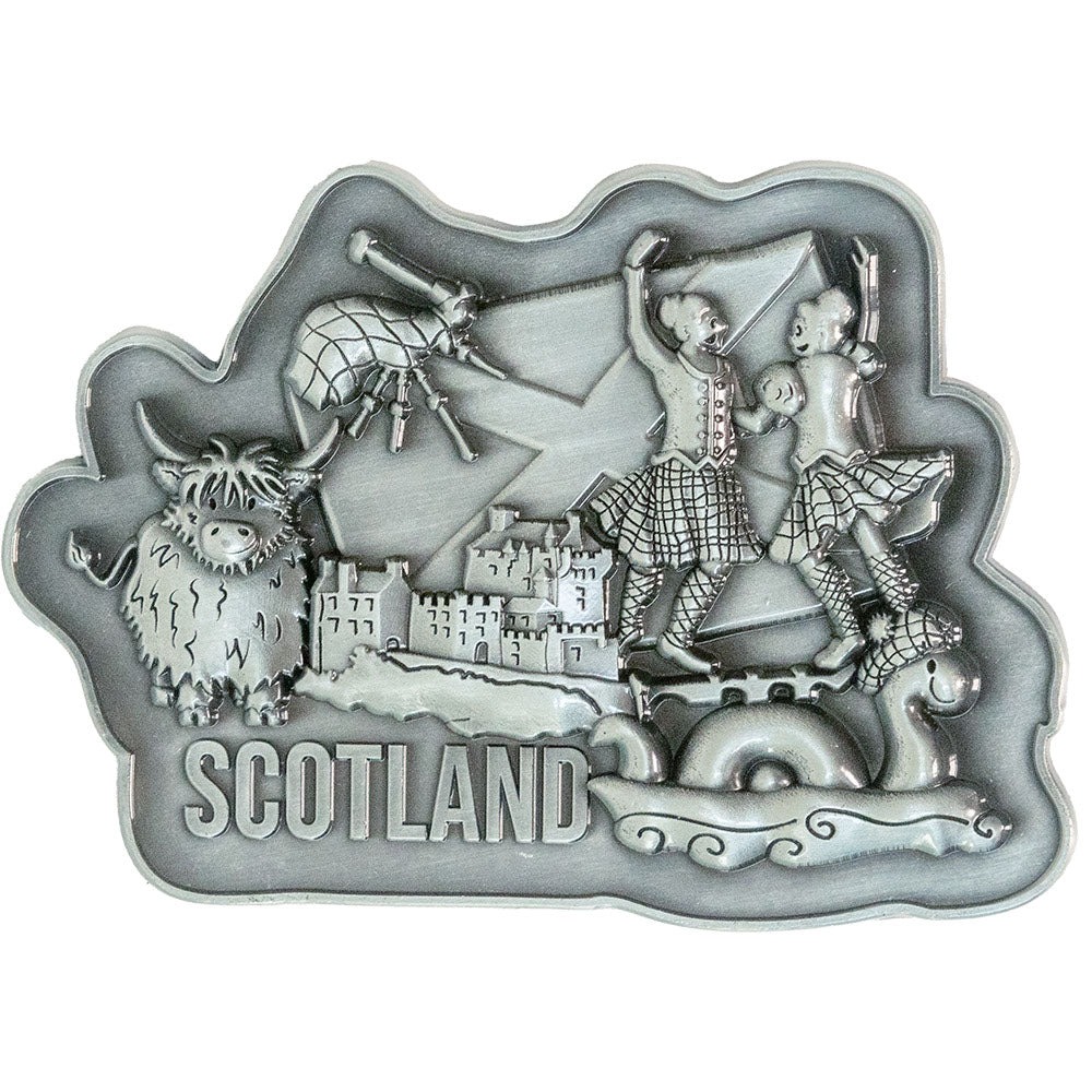 Scotland Dancers Collage Magnet