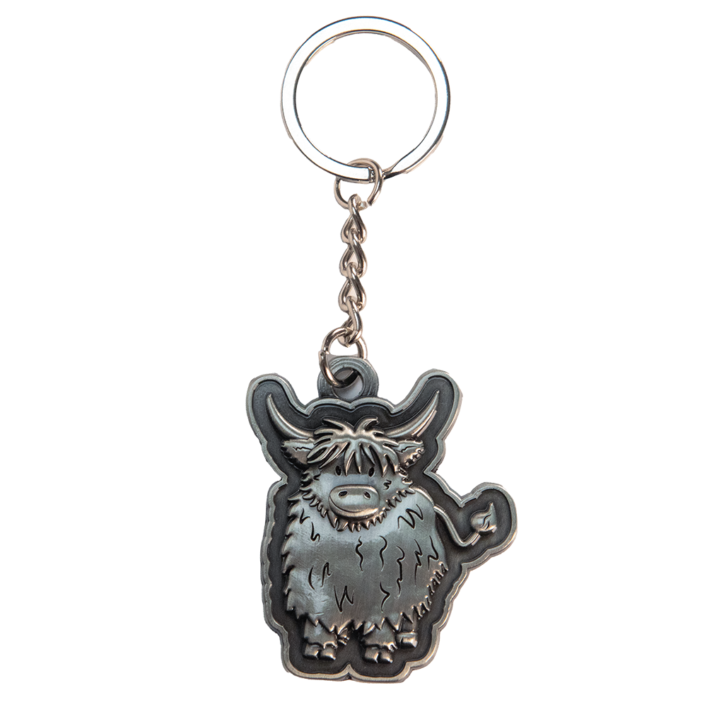 Highland Coo Keyring