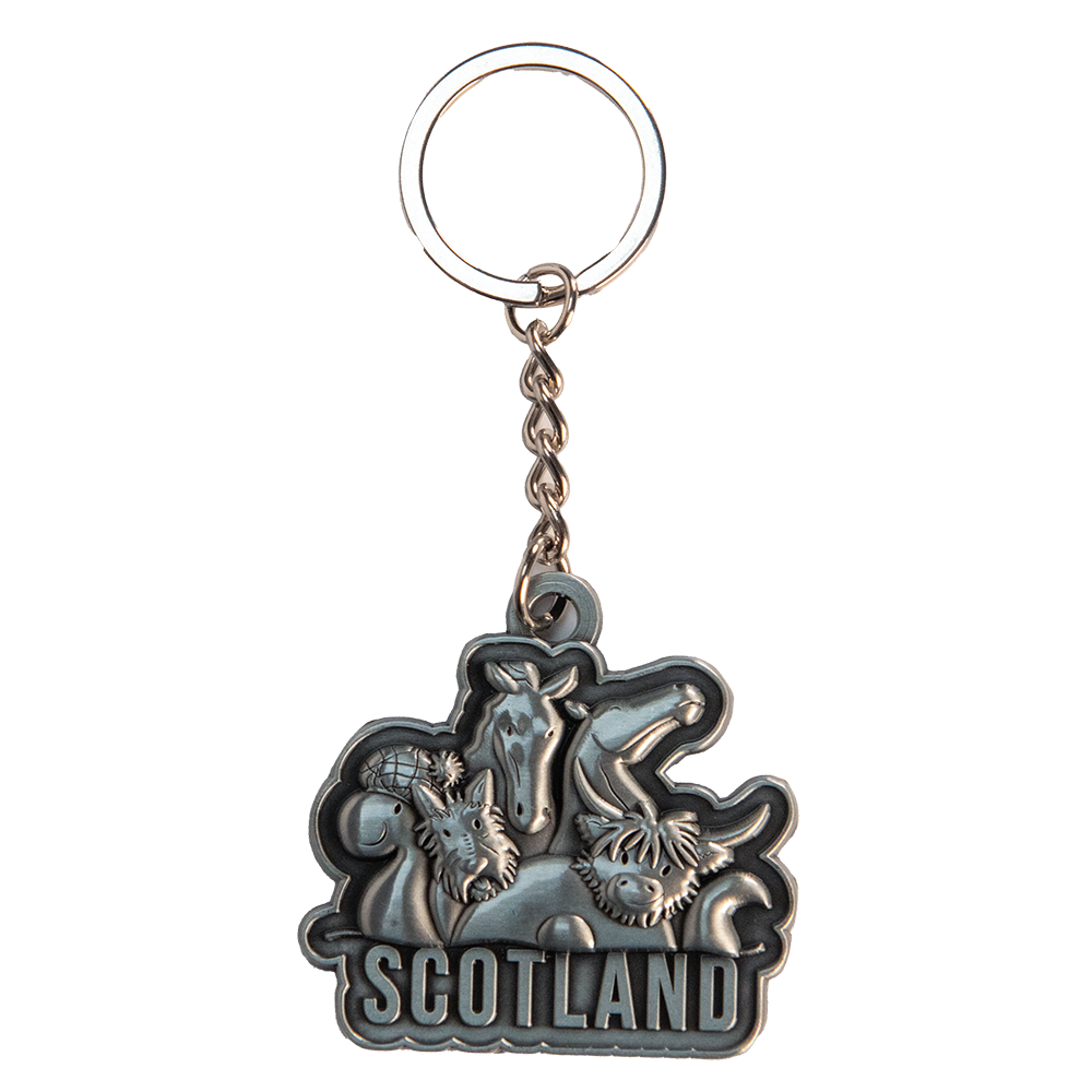 Scotland Collage Keyring