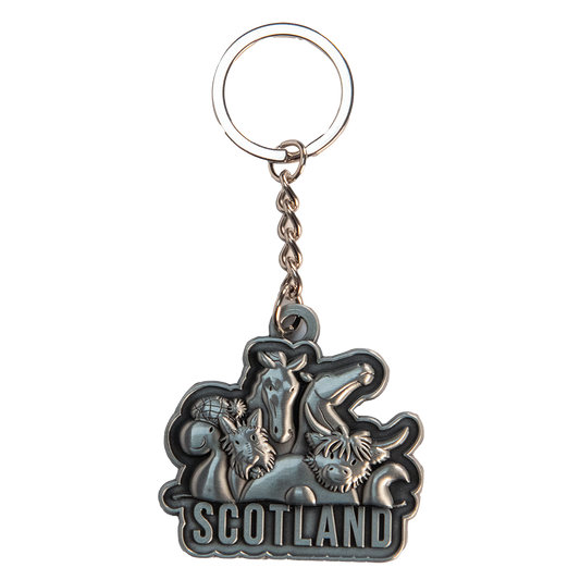 Scotland Collage Keyring