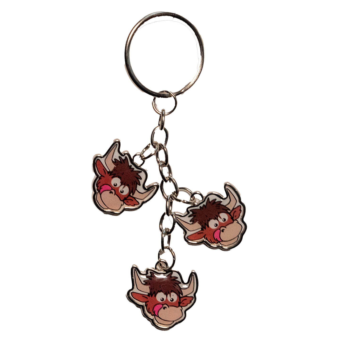 Highland Coo Charm Keyring