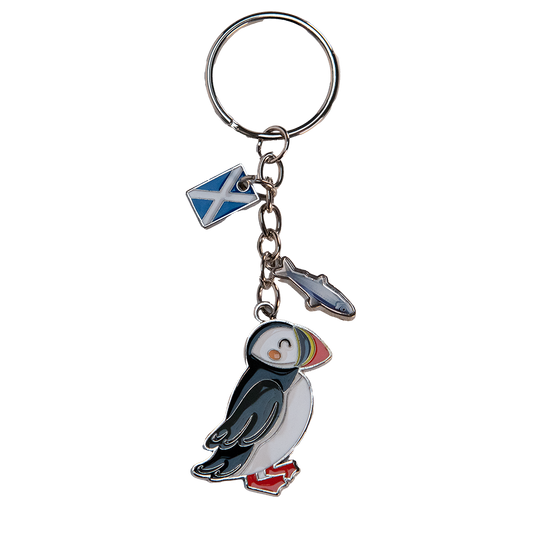 Puffin Charm Keyring