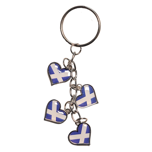 Saltire Heart Keyring