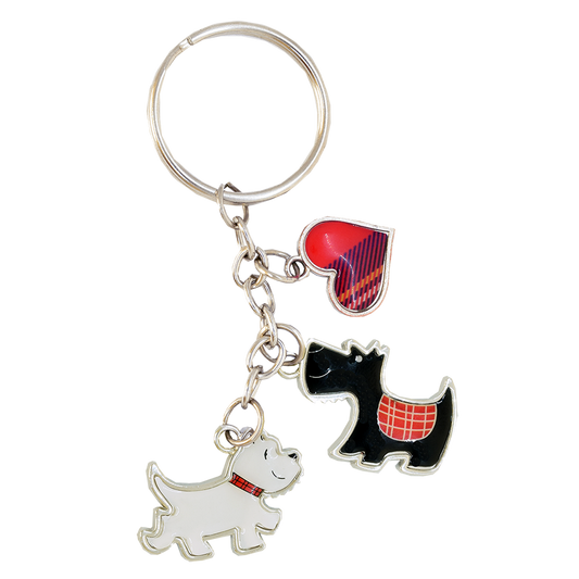 Scottie + Wesite Charm Keyring