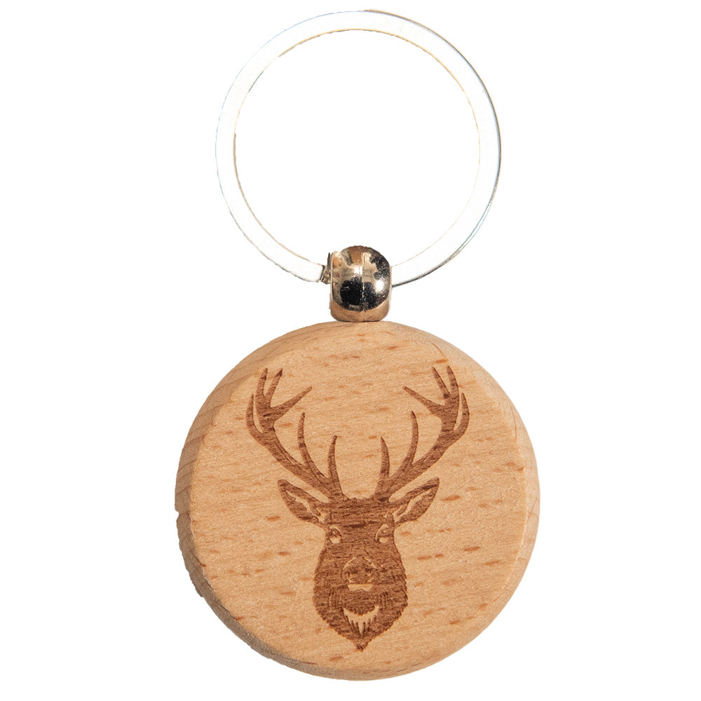 Stag Wooden Keyring