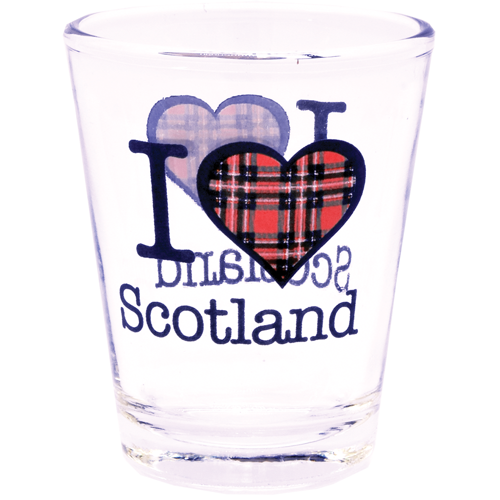 I Love Scotland Shotglass