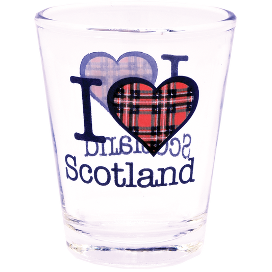I Love Scotland Shotglass