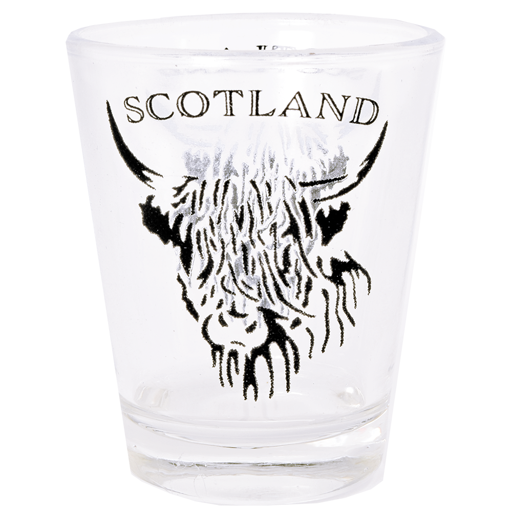 Highland Coo Scotland Shotglass