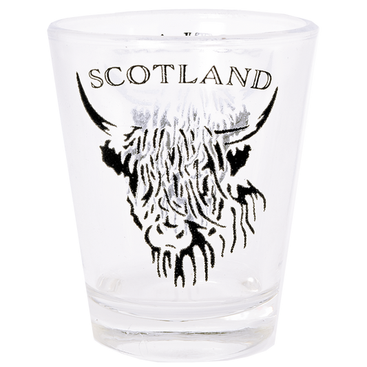 Highland Coo Scotland Shotglass