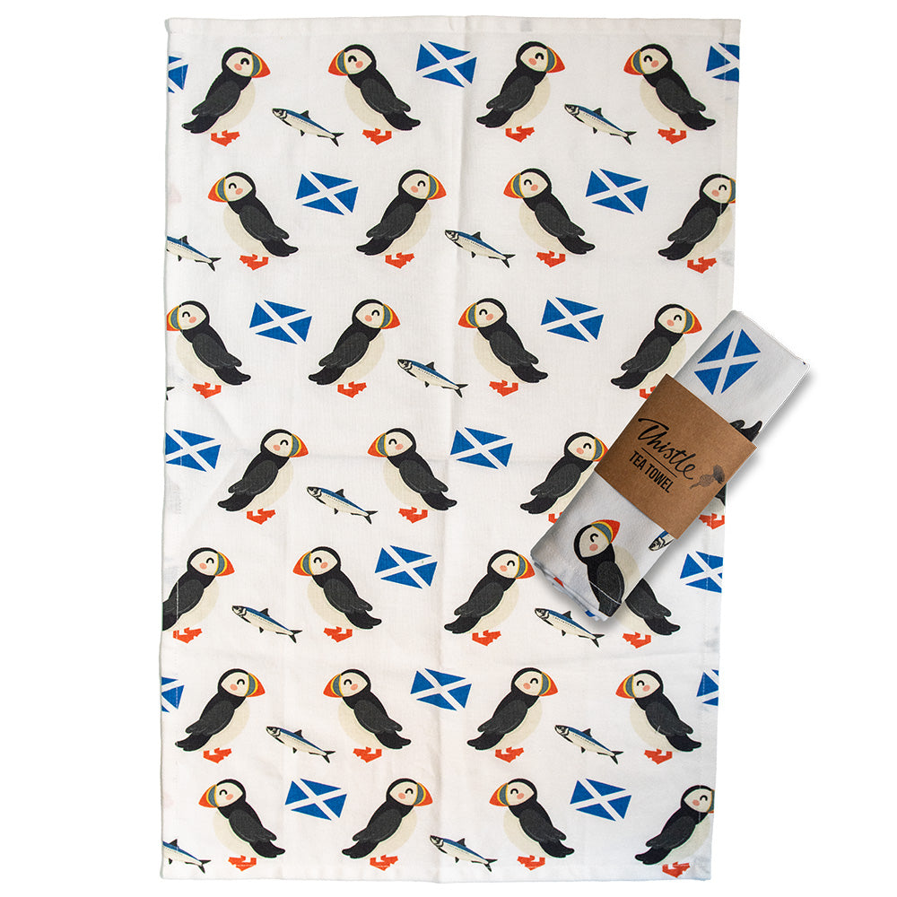 Puffin Tea Towel