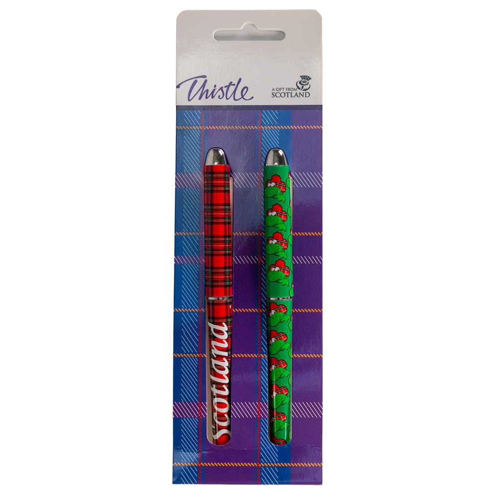 Twin Pack Pens - Tartan + Nessie