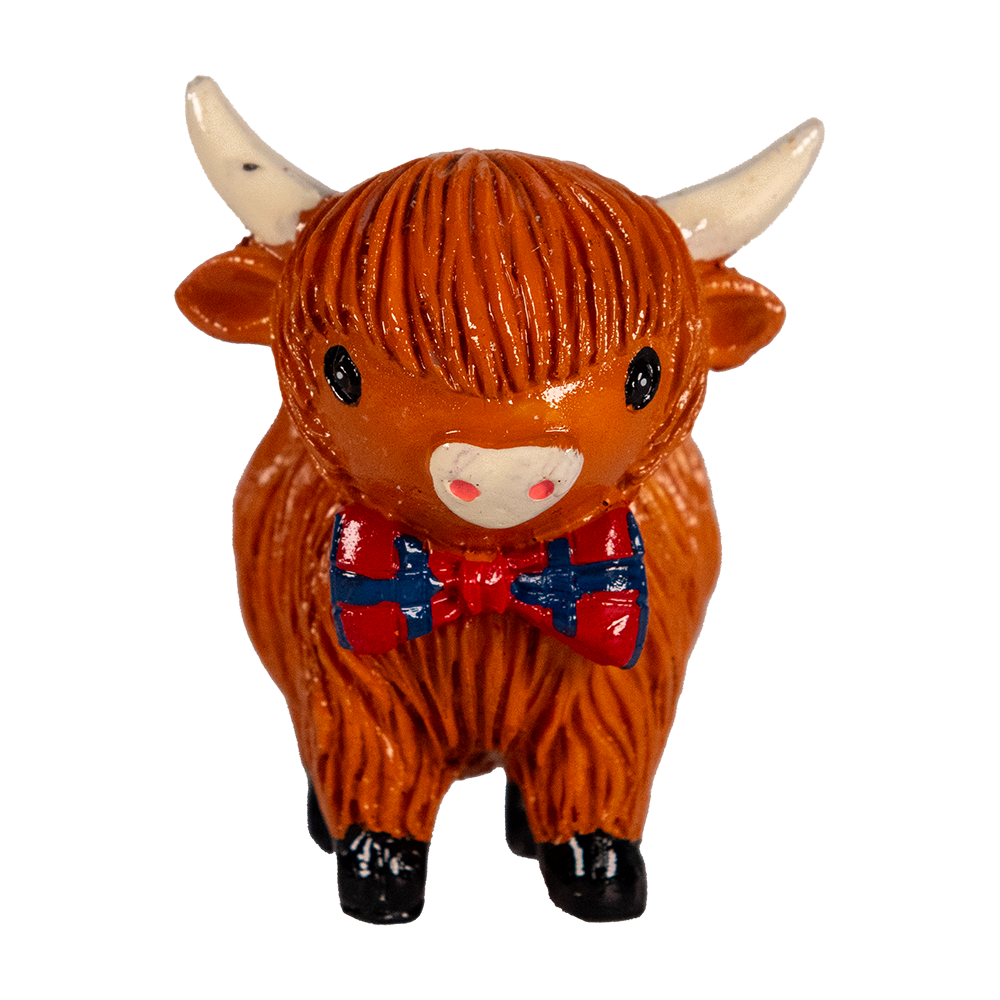 Coo Figurine - Tartan Bow Tie