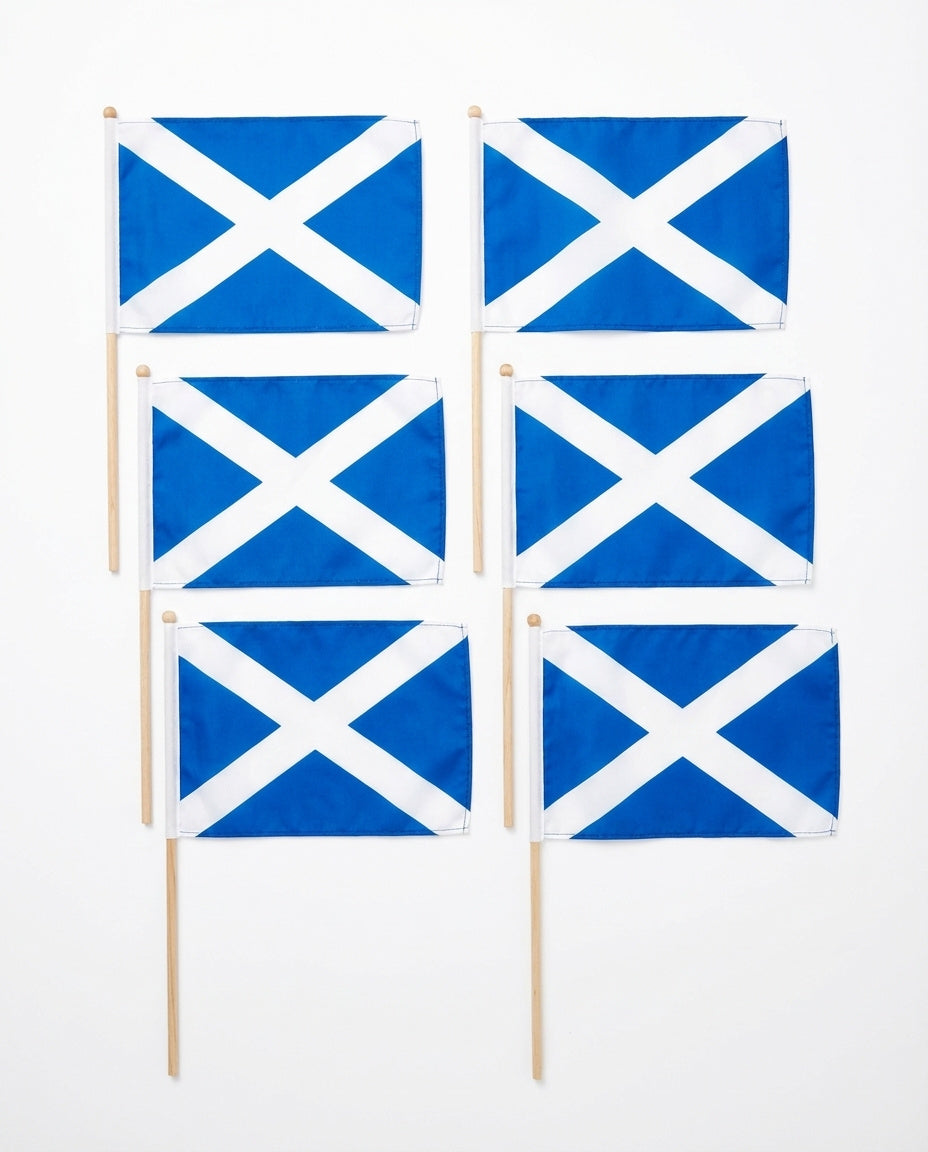 Pack of 6 - Scotland Flags