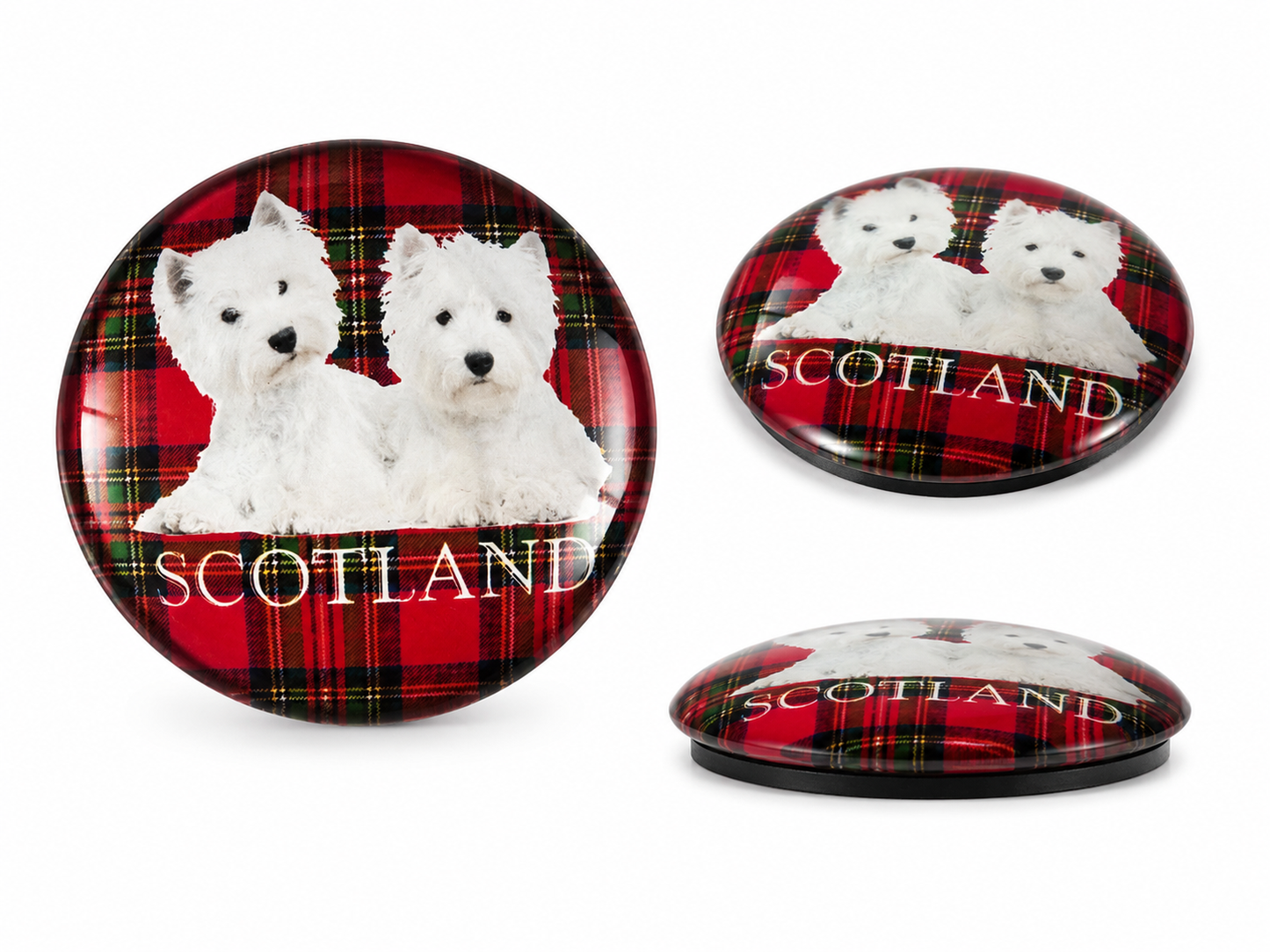 Westie 5cm Glass Magnet