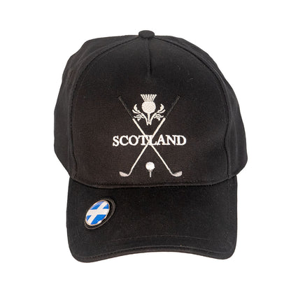 Golf Baseball Cap - Black