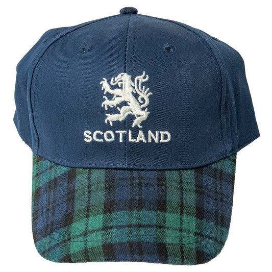 Green Tartan Lion Rampant Baseball Cap