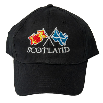 Black Crossflags Baseball Cap