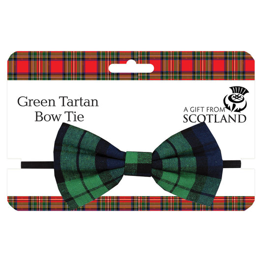 Green Tartan Bow Tie
