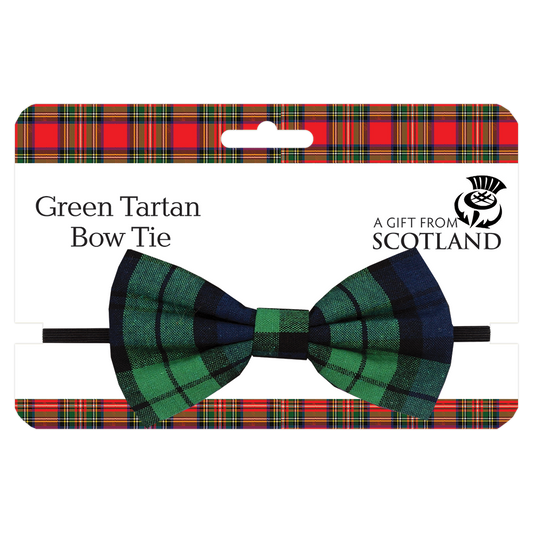 Green Tartan Bow Tie