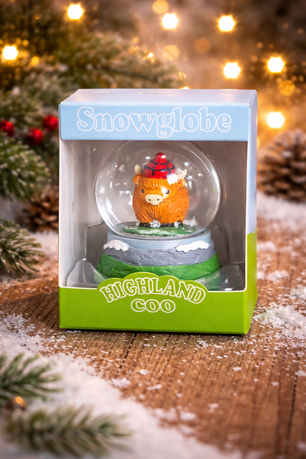 Highland Coo Snowglobe