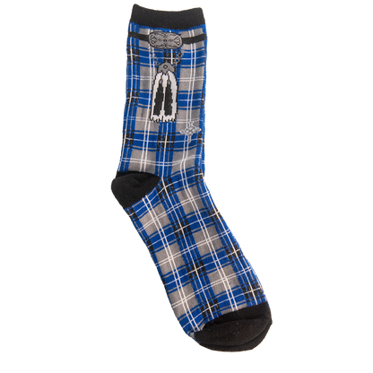 Blue Tartan Boxers and Socks Set