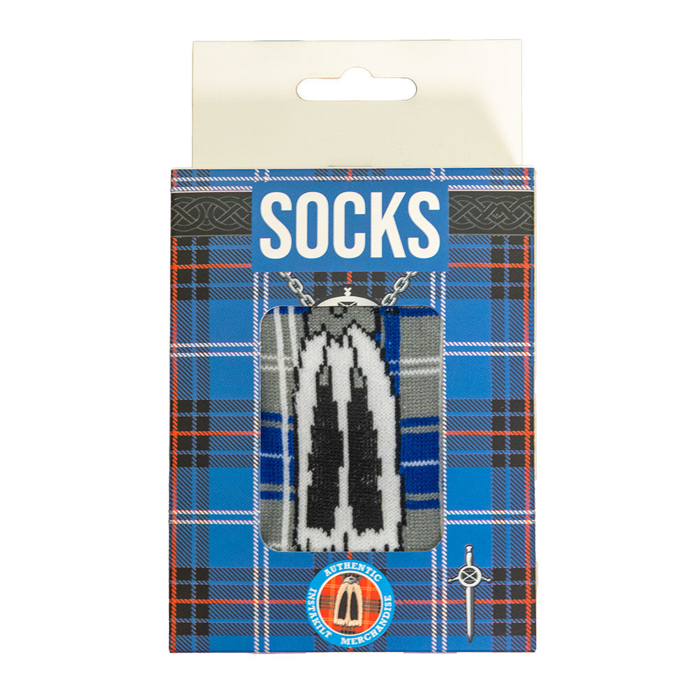 Tartan Kilt Socks - Blue