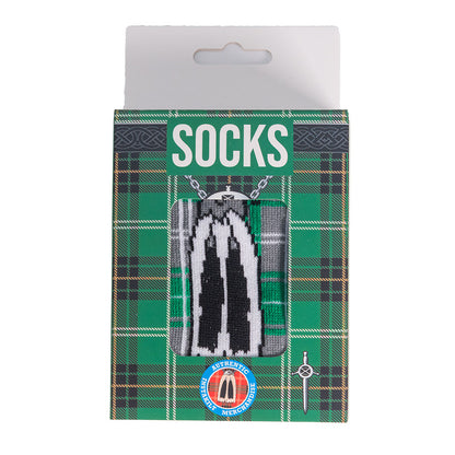 Tartan Kilt Socks - Green