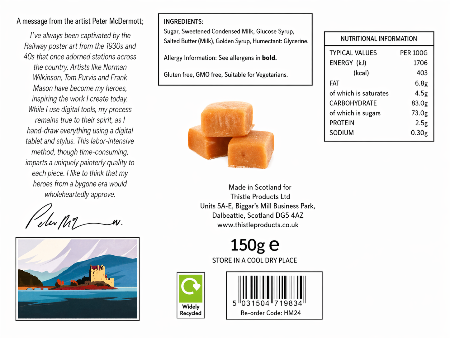 Scenic Scotland Butter Fudge (150g)