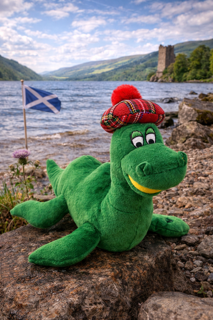 Nessie with Tartan Hat