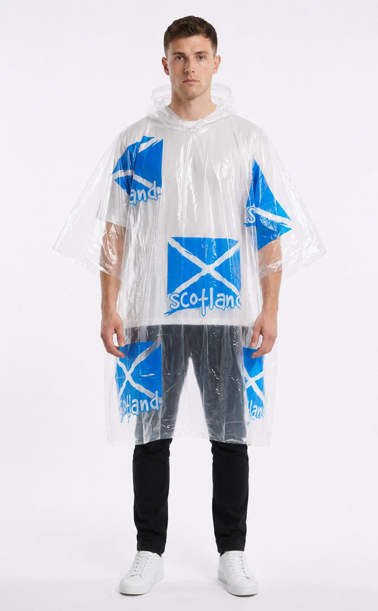 Saltire Scotland Rain Ponchos