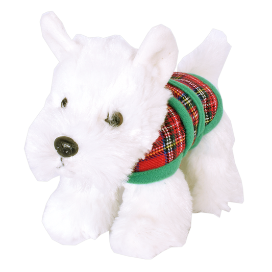 Westie with Tartan Jacket - Standing