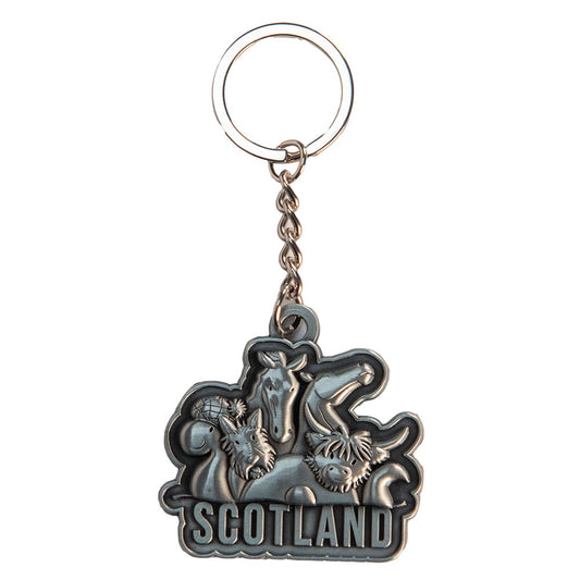 Scotland Collage Keyring