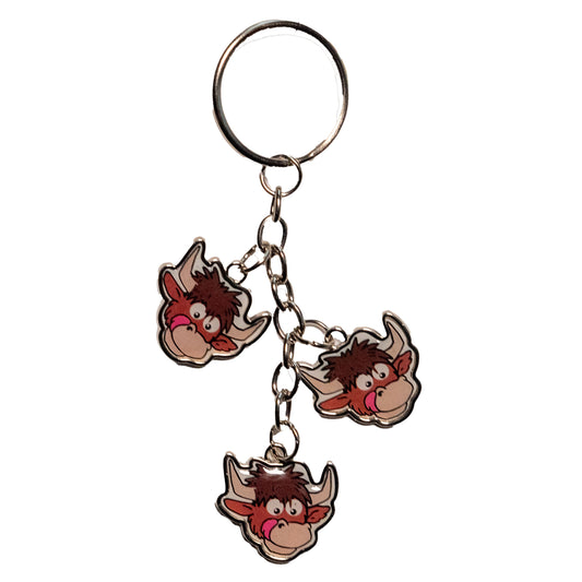 Highland Coo Charm Keyring