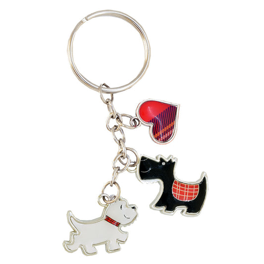 Scottie + Wesite Charm Keyring