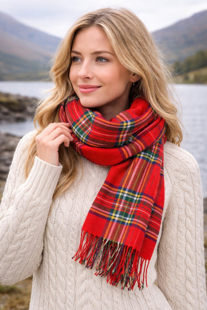 Red Tartan Scarf