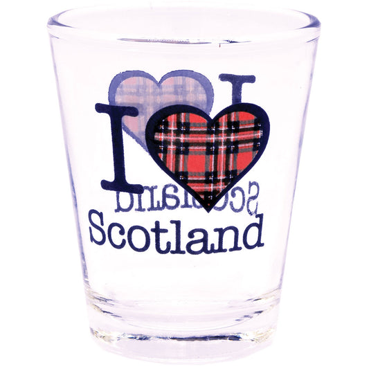 I Love Scotland Shotglass