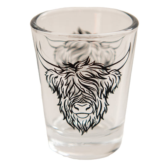 Highland Coo Scotland Shotglass