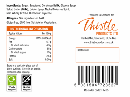 Scottish Skyline - Malt Whisky Fudge 135g
