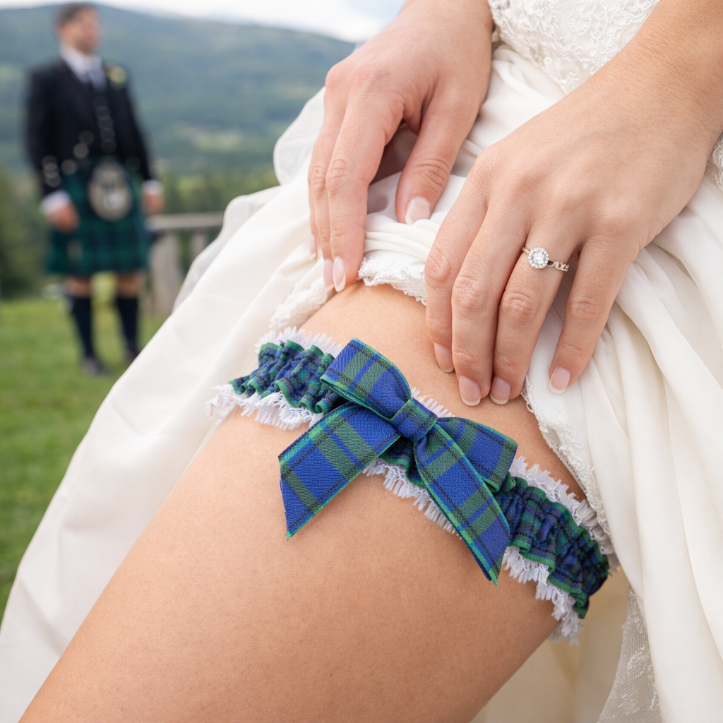 Green Tartan Garter
