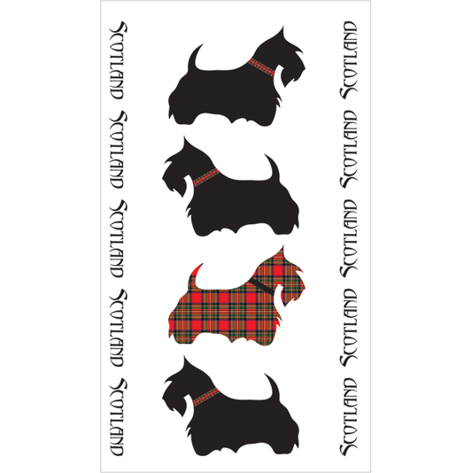 Scottie Dogs Tea Towel
